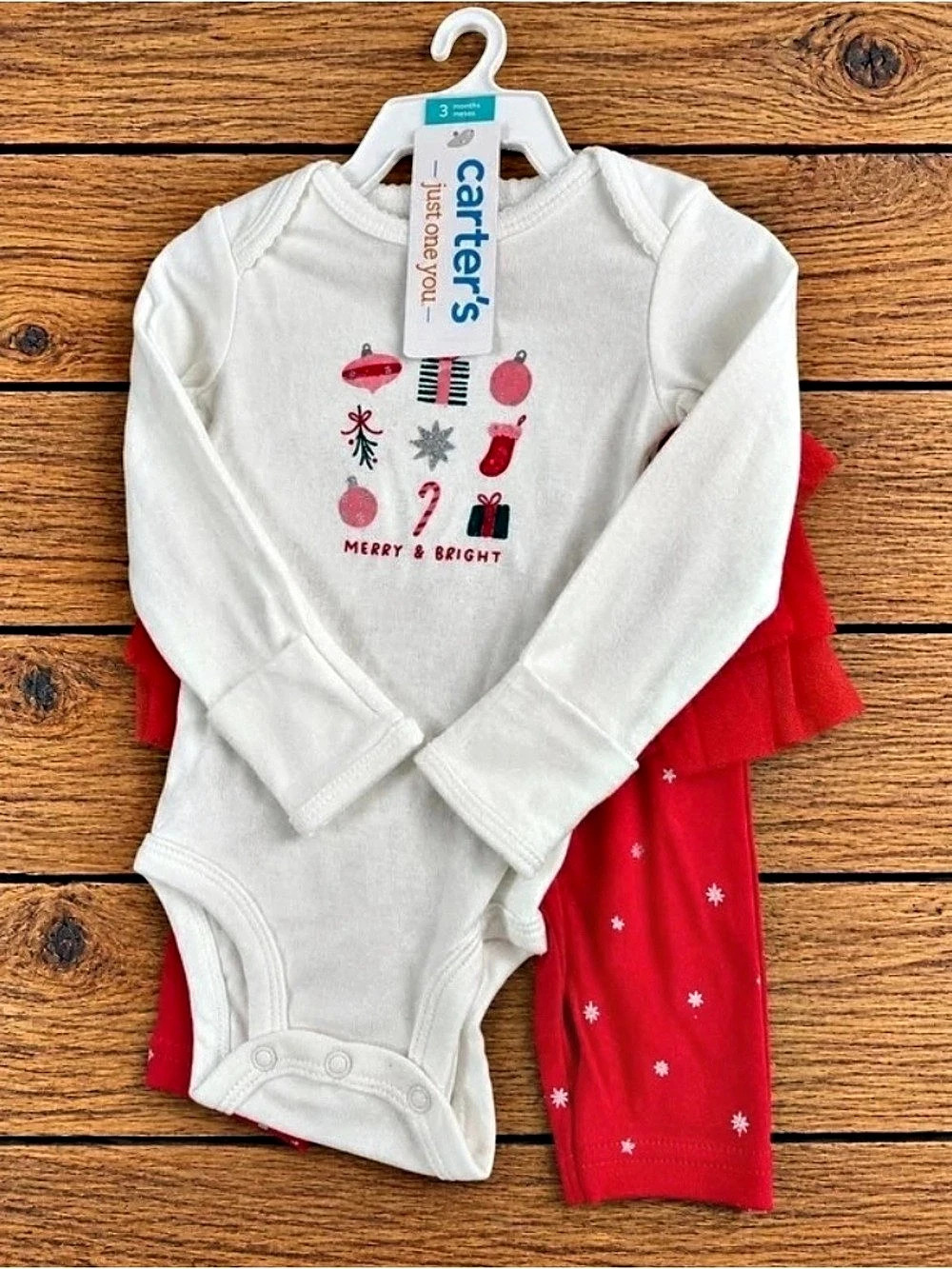 Carter's Holiday Outfit Set Size 3M NWT